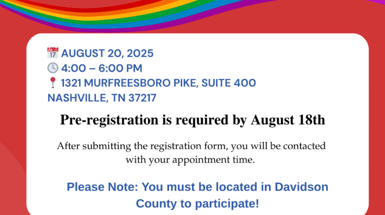 Davidson Co. Name Change Clinic Flyer Davidson Co. Name Change Clinic Flyer